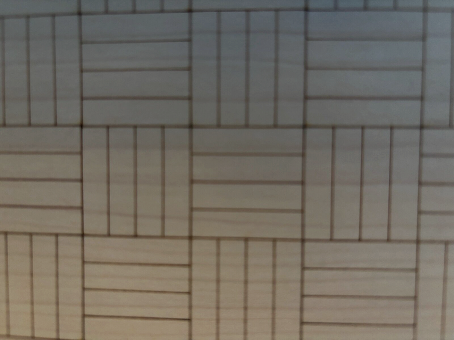 Dollhouse Wood Flooring Handcrafted - Black Walnut Parquet