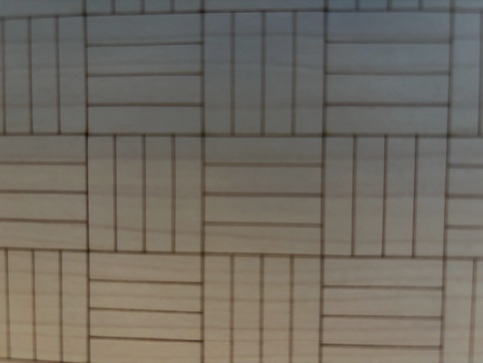 Dollhouse Wood Flooring Handcrafted - Black Walnut Parquet