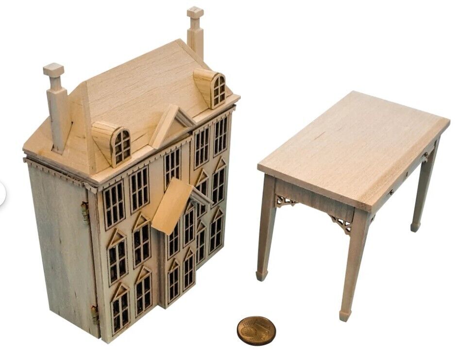 Dollhouse Miniature Baby House 1:12 Unfinished #1706