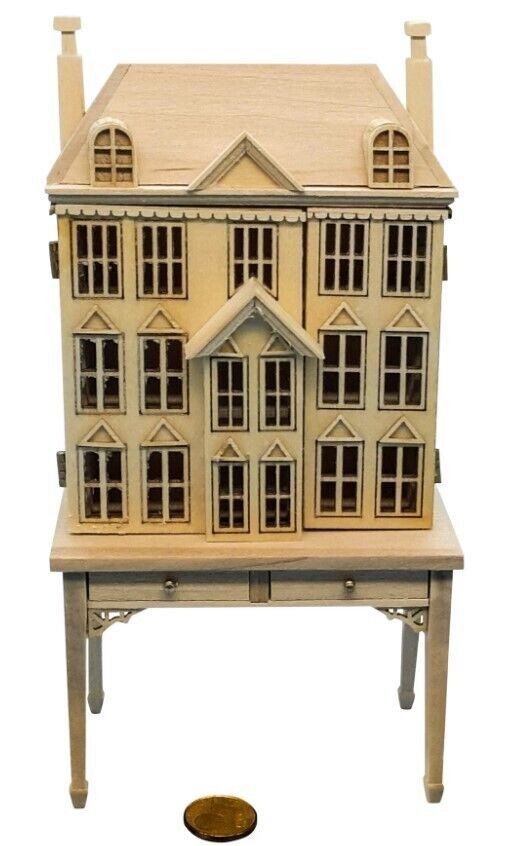 Dollhouse Miniature Baby House 1:12 Unfinished #1706