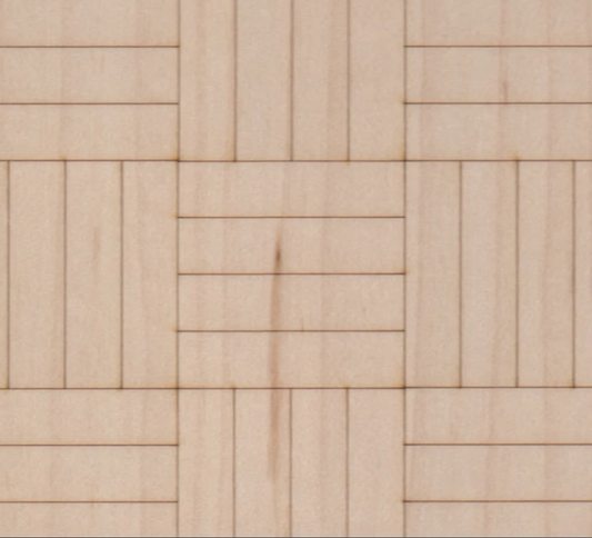 Dollhouse Wood Flooring Handcrafted - Maple Parquet
