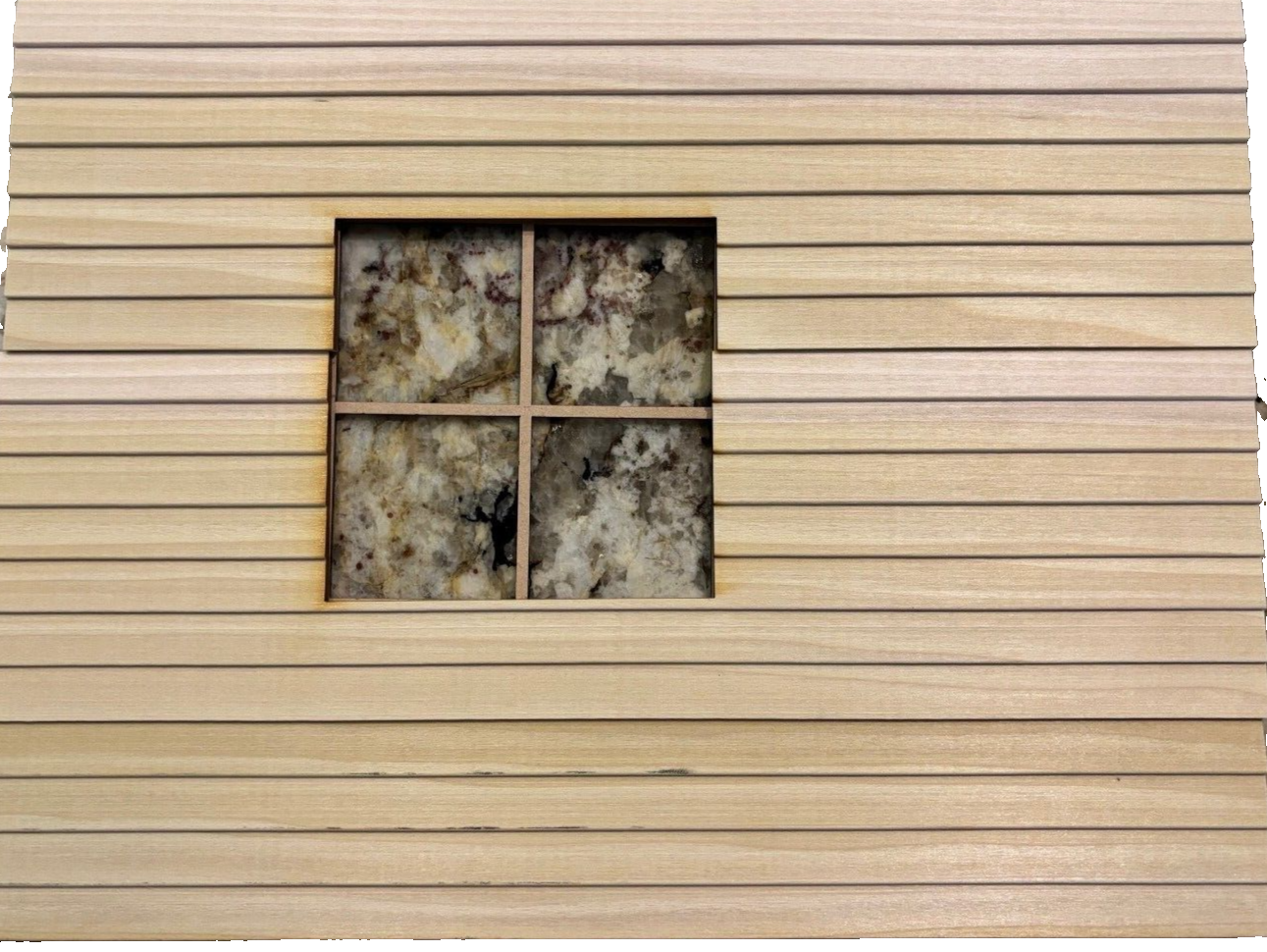 2 Sided Dollhouse Roombox w/Window| Dollhouse  1:12 Scale with Floor & Siding