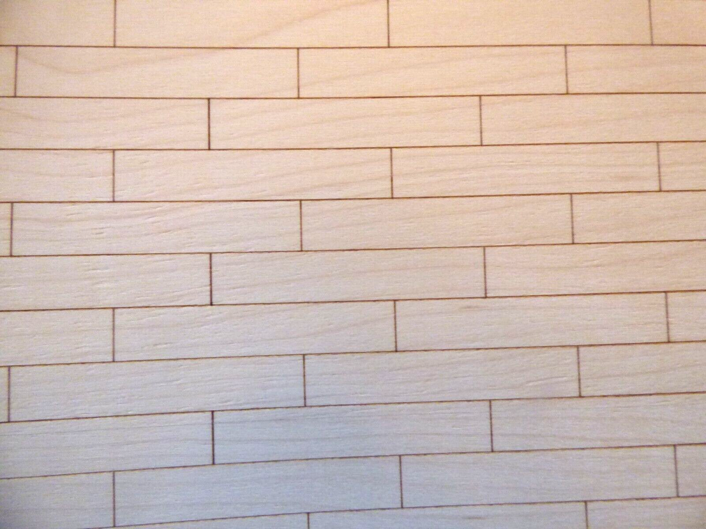 Dollhouse Wood Flooring/Siding Handcrafted - Maple Planking