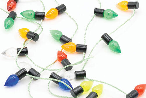 Dollhouse Miniature String of Christmas Lights, Nonworking