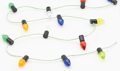 Dollhouse Miniature String of Christmas Lights, Nonworking