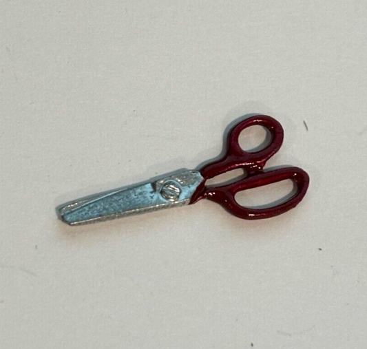Dollhouse Miniature Red Handled Scissors