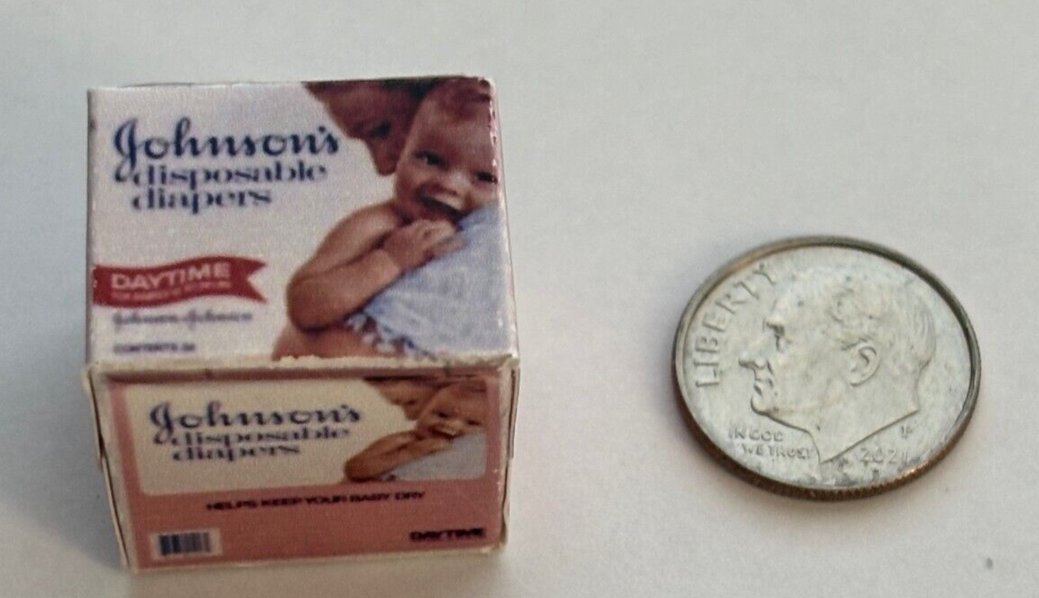 Dollhouse Miniature Disposable Diapers - Handcrafted