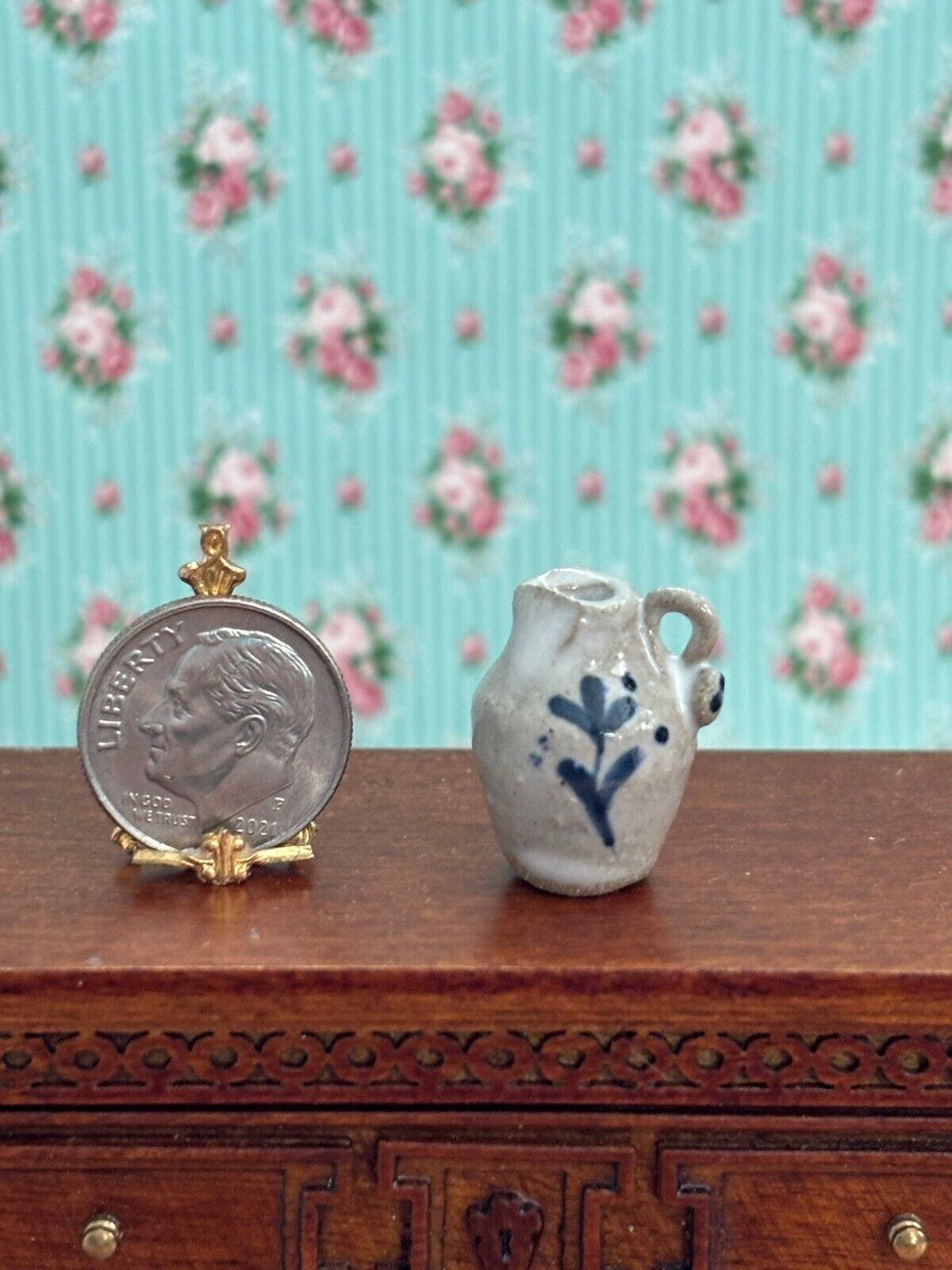 Dollhouse Miniature Handcrafted Pottery - Pitcher #5