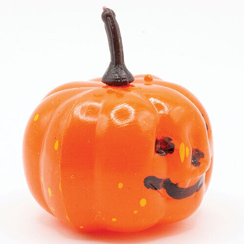 Dollhouse Miniature Large Orange Jack-O-Lantern
