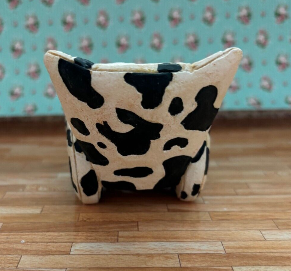 Dollhouse Miniature Collectible Take a Seat by Raine Cow Chair