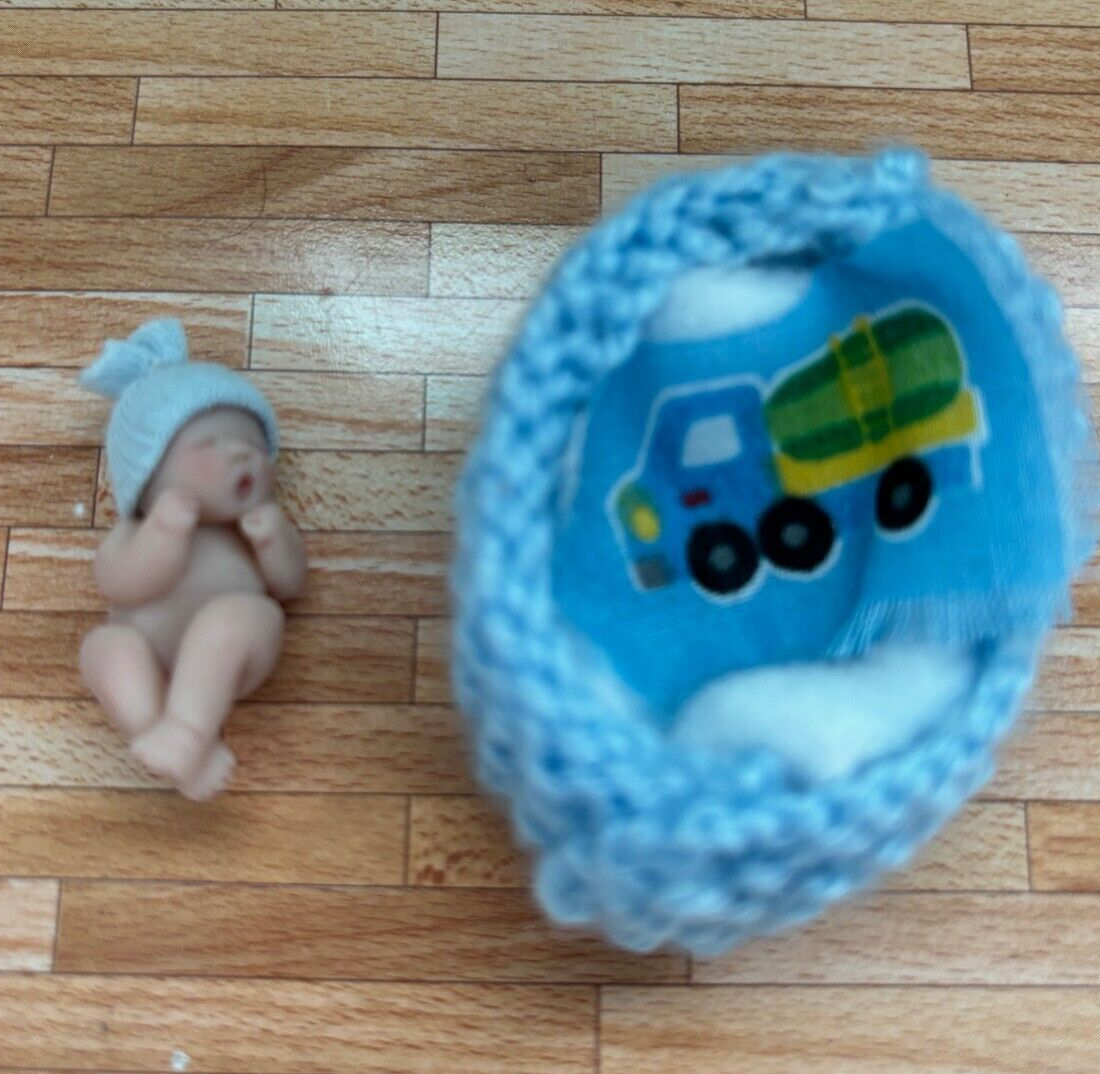 Dollhouse Miniature Handcrafted Baby Boy