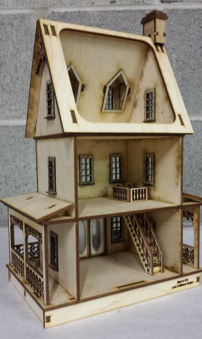 Abriana Large Country Cottage 1:48 Scale Dollhouse