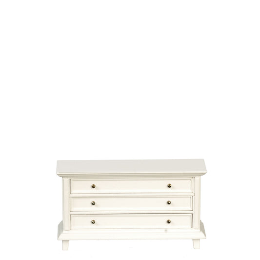Dollhouse Miniature Country Dresser in White by JBM