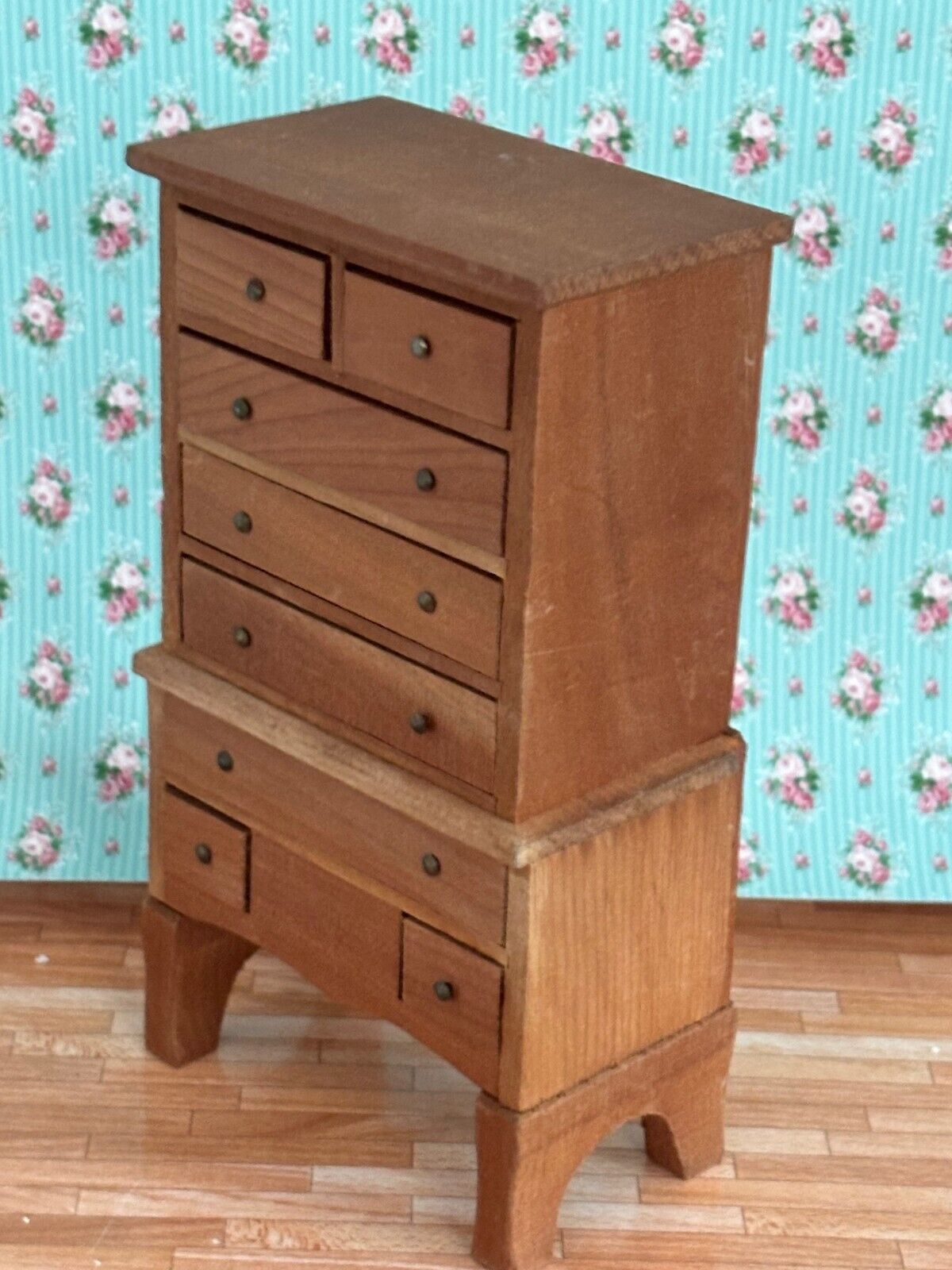 Dollhouse Miniature Wooden Highboy