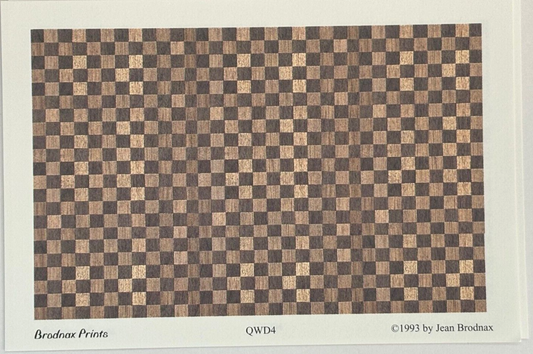 Dollhouse Quarterscale Wallpaper - Parquet Plank Flooring