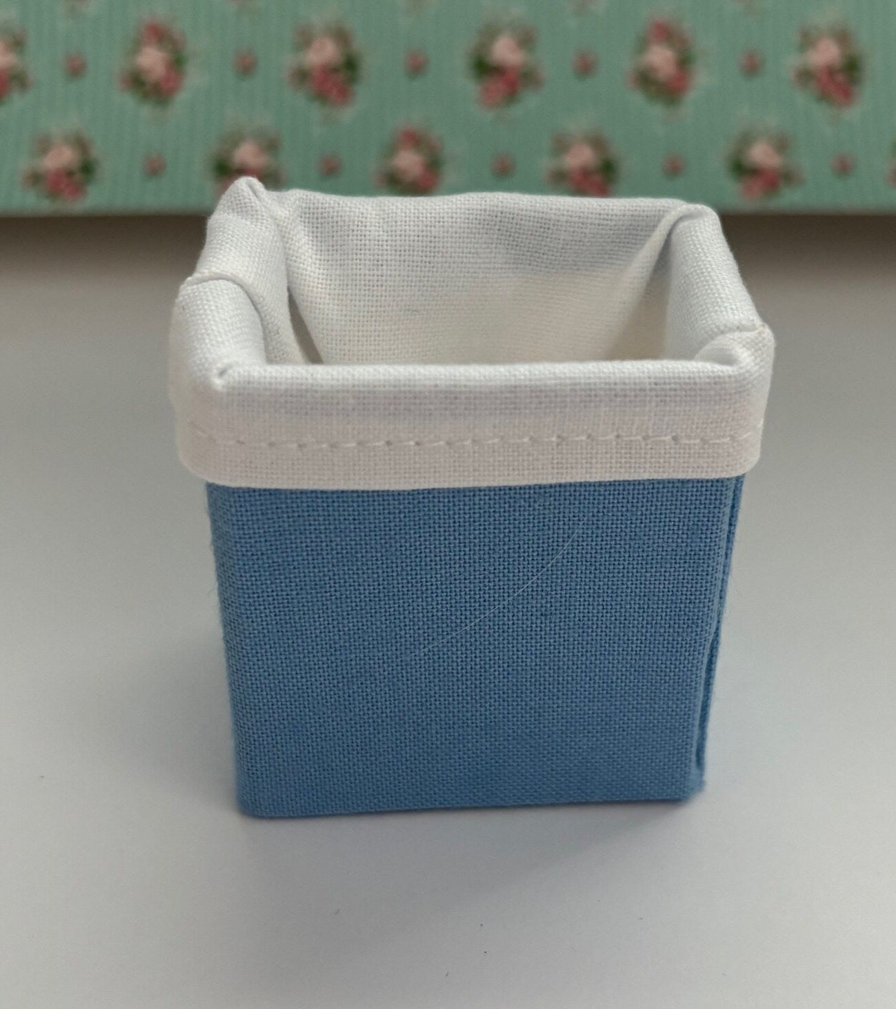 Dollhouse Miniature Handcrafted Clothes Hamper Various Colors