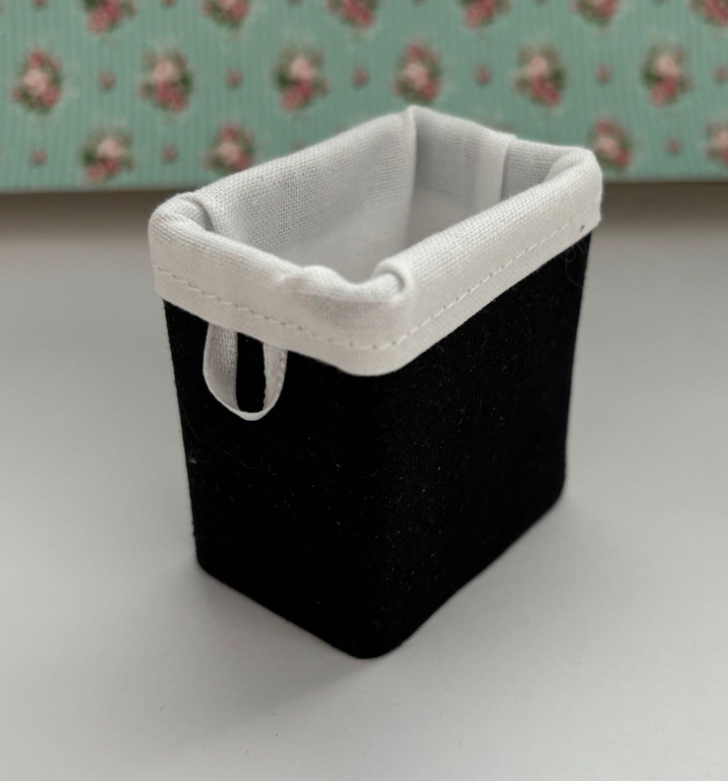 Dollhouse Miniature Handcrafted Clothes Hamper Various Colors