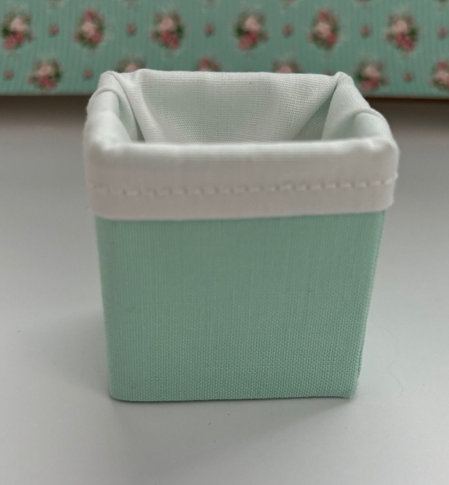 Dollhouse Miniature Handcrafted Clothes Hamper Various Colors