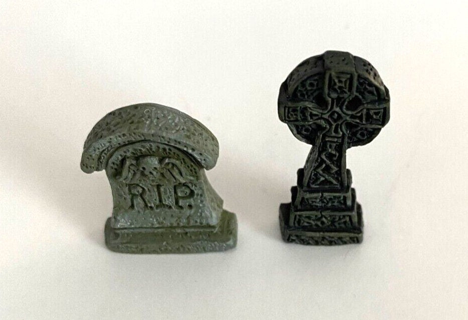 Dollhouse Miniature Tombstones by Falcon Miniatures Set of 2