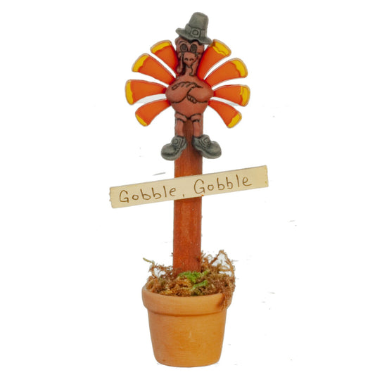 Dollhouse Miniature Thanksgiving Pot