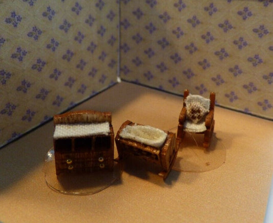 Dollhouse Miniature Traditional Nursery Set 1/144 Scale