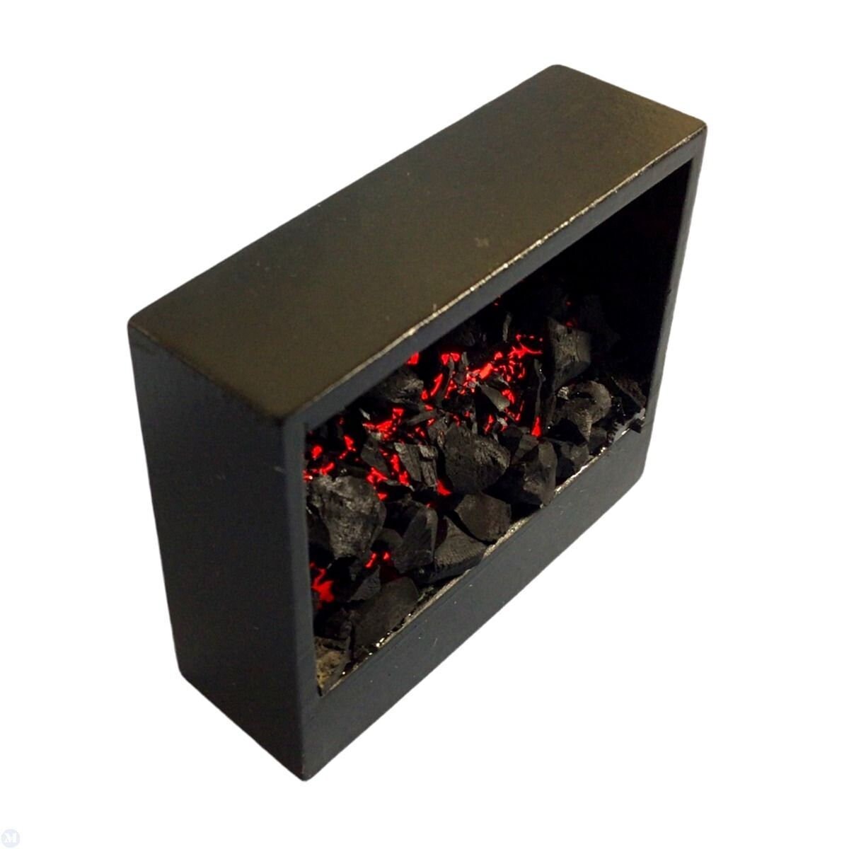 Miniature Dollhouse -  Battery Light -Wall Mounted Fire