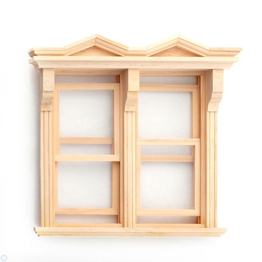 Dollhouse Miniature Victorian Side-by-Side Working Window