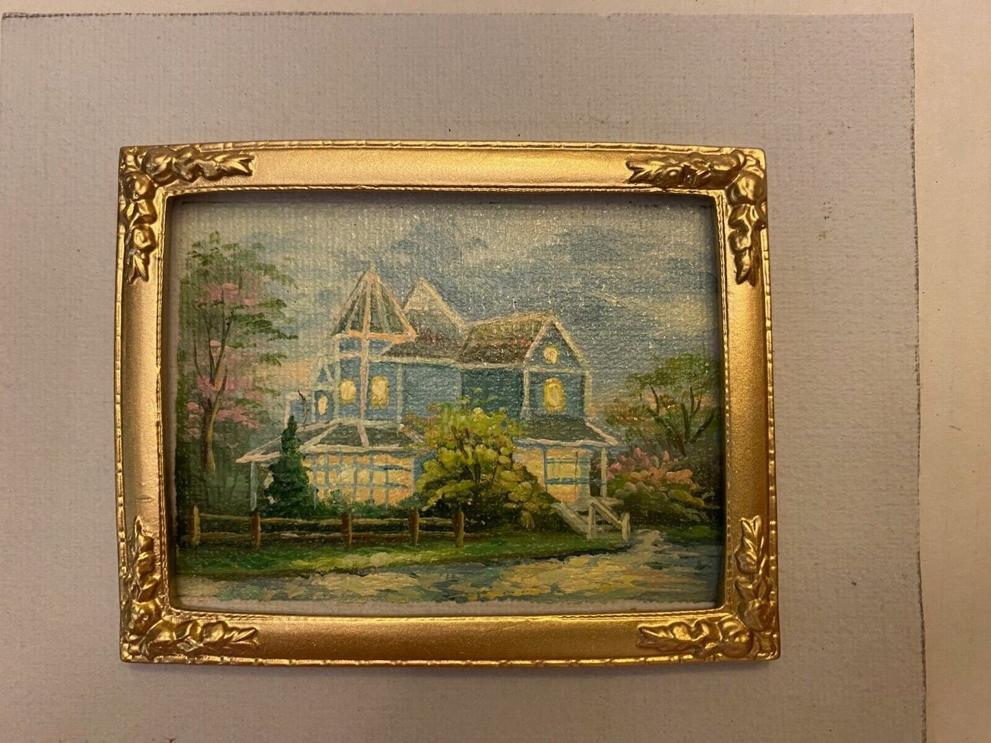 Dollhouse Miniature Fine Hand Painted Oil Painting from the Kendall Studio - I