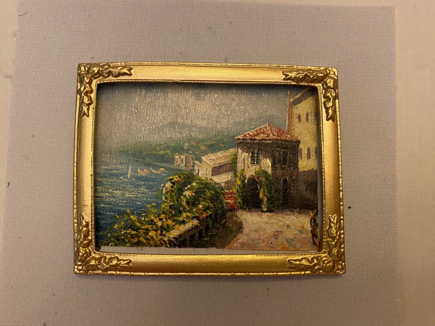 Dollhouse Miniature Fine Hand Painted Oil Painting from the Kendall Studio - H