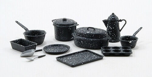 Dollhouse miniature spatterware by chrysnbon
