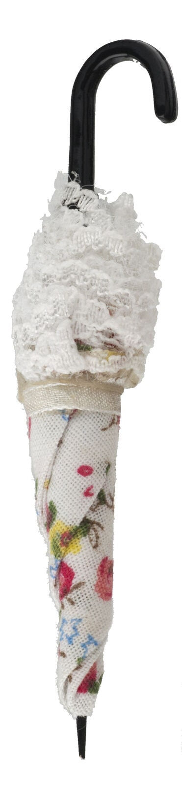 Dollhouse miniature floral umbrella