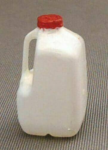 Dollhouse miniature gallon of milk  - handcrafted
