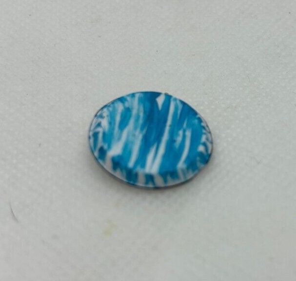 Dollhouse miniature piece of pie in flow blue pie pan handcrafted