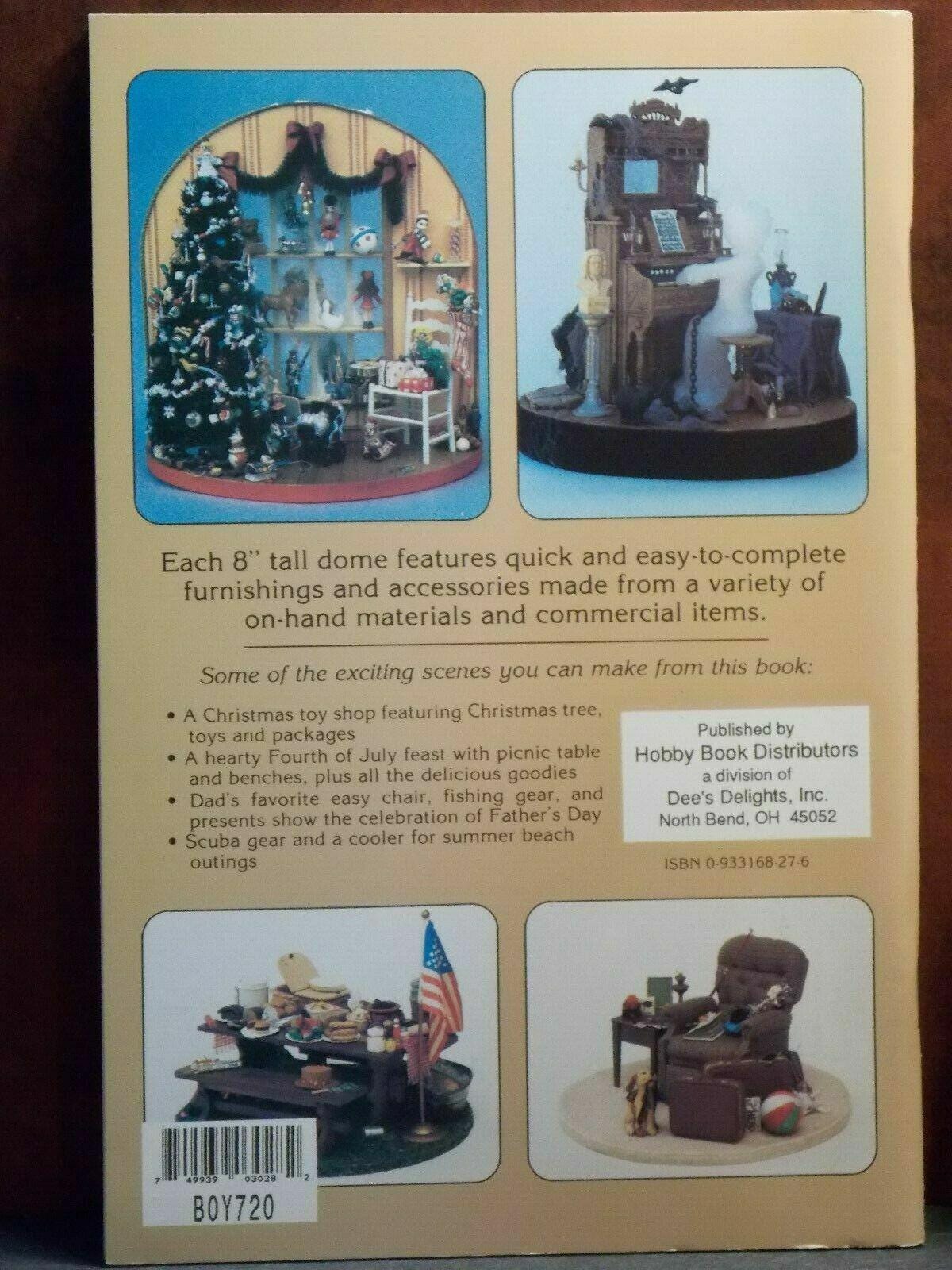 Dollhouse miniature book: holiday domes