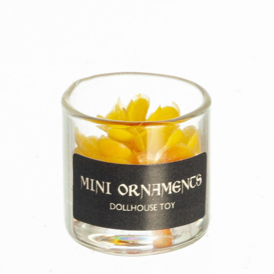 Dollhouse Miniature Yellow Flower in Jar