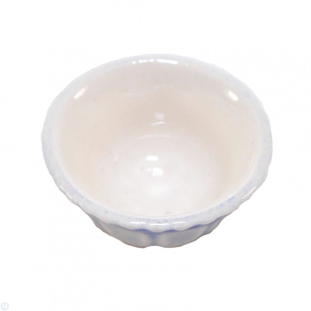 Dollhouse Miniature Small Blue and White Mixing Bowl