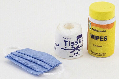 Dollhouse miniature virus protection set