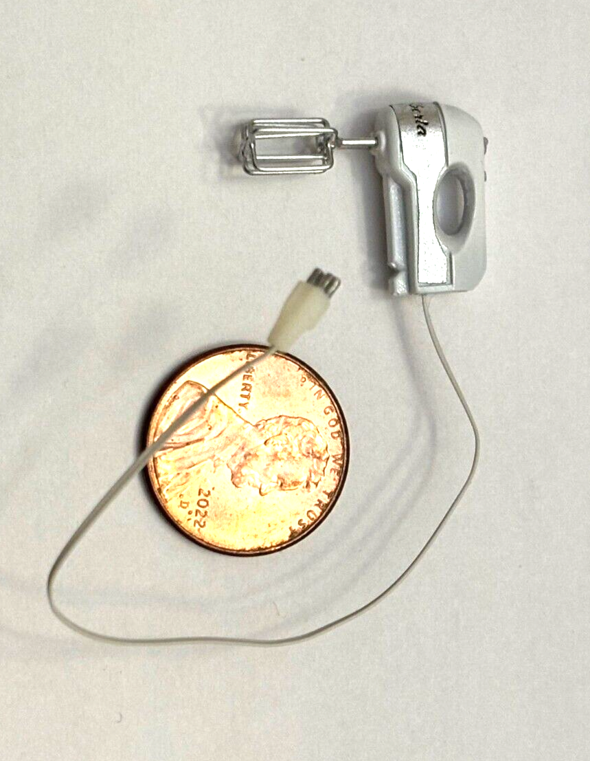 Dollhouse Miniature Handcrafted White Mixer IGMA Artisan