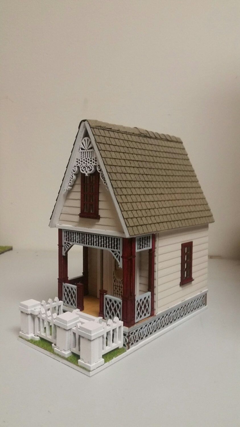 Little Ann 2 Victorian Cottage 1:48 Dollhouse (Milled Siding /Asphalt Shingles)