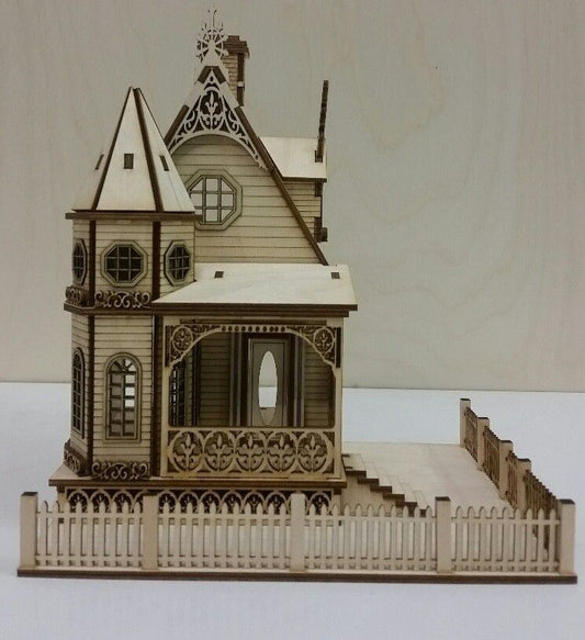 Jasmine Gothic Victorian Cottage 1:48 Scale Dollhouse Kit