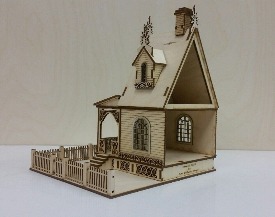 Jasmine Gothic Victorian Cottage 1:48 Scale Dollhouse Kit