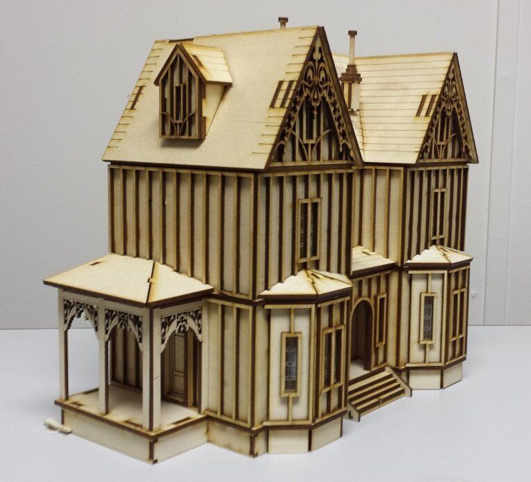 Kristiana Tudor 1:48 Scale Dollhouse Kit Without Shingles