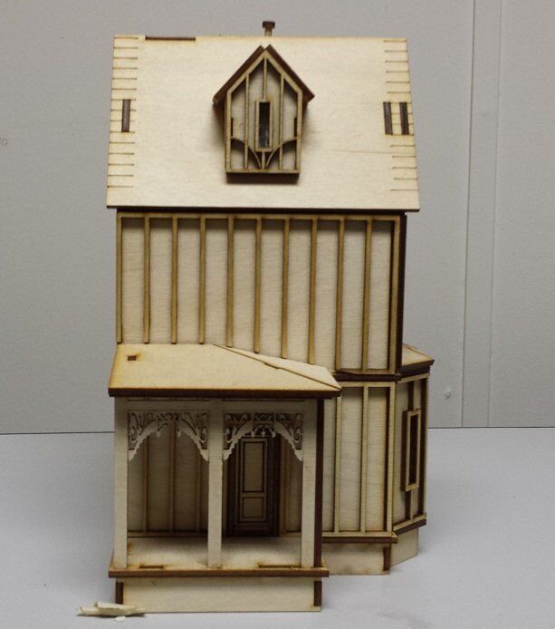 Kristiana Tudor 1:48 Scale Dollhouse Kit Without Shingles