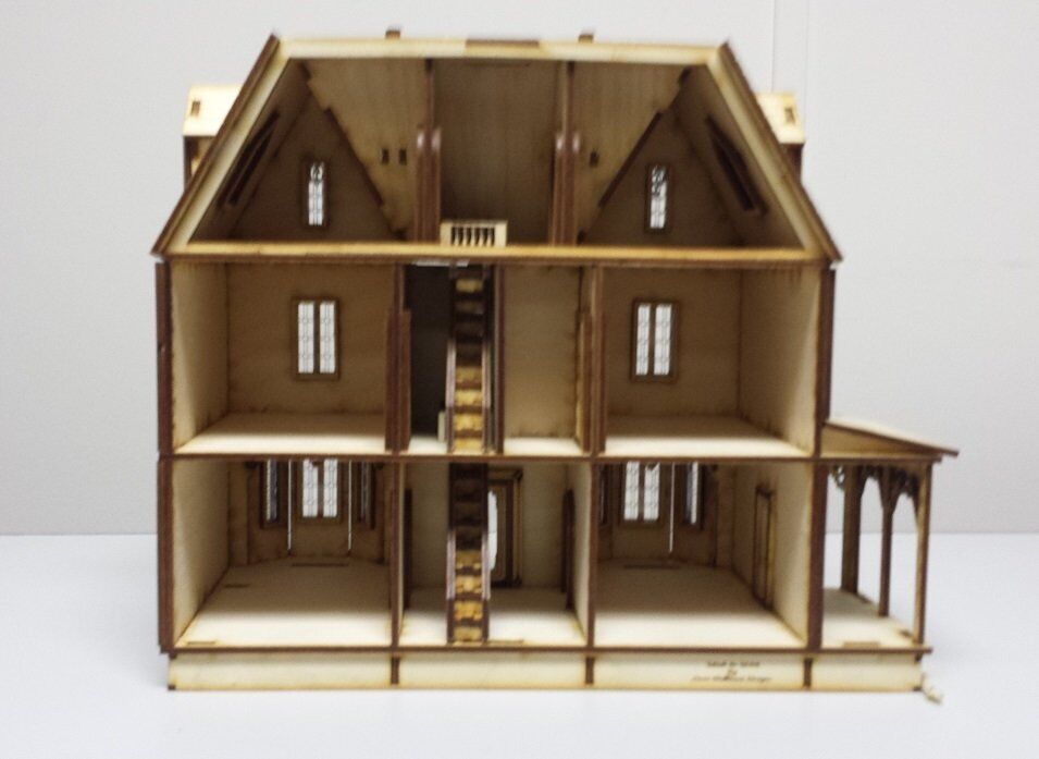 Kristiana Tudor 1:48 Scale Dollhouse Kit Without Shingles