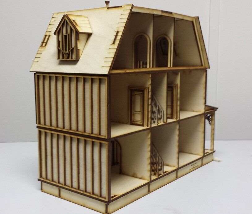 Kristiana Tudor 1:48 Scale Dollhouse Kit Without Shingles