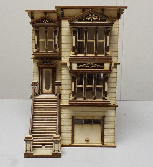 Lisa Painted Lady San Francisco Garage/French Door  1:48 Scale Dollhouse Kit