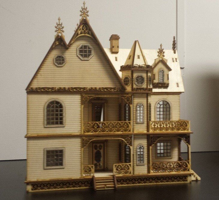 Jasmine Gothic Victorian Dollhouse Quarter Scale/ 1:48 Scale Kit