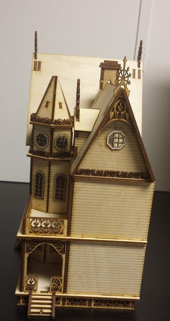 Jasmine Gothic Victorian Dollhouse Quarter Scale/ 1:48 Scale Kit