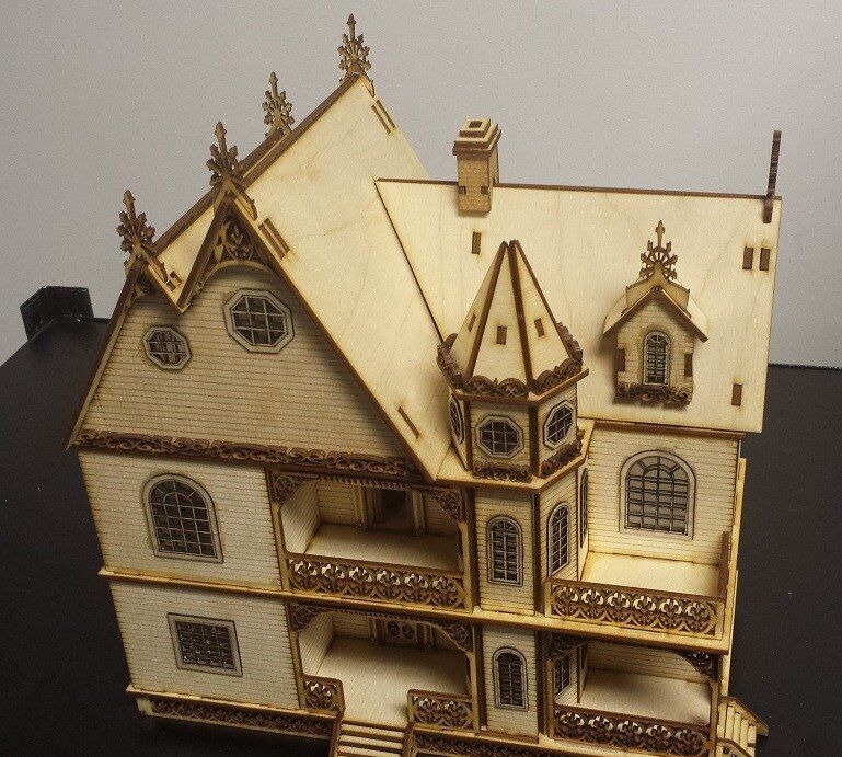 Jasmine Gothic Victorian Dollhouse Quarter Scale/ 1:48 Scale Kit