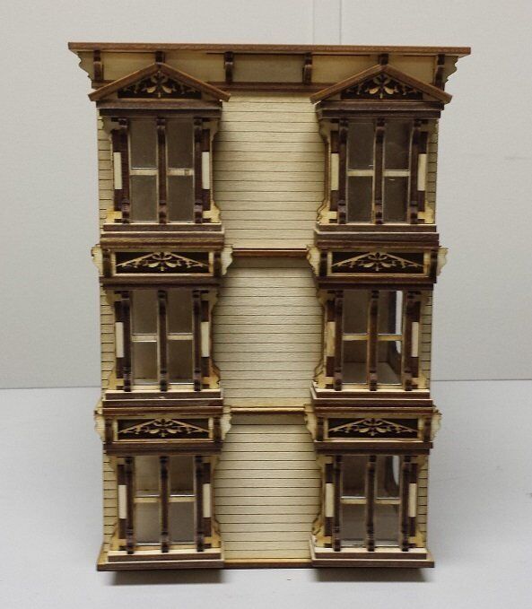 Lisa Painted Lady San Francisco Garage/French Door  1:48 Scale Dollhouse Kit